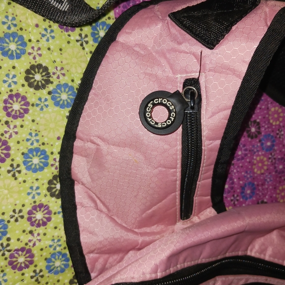 CROCS Pink and Black Sling Backpack 2010\'s. main image 4
